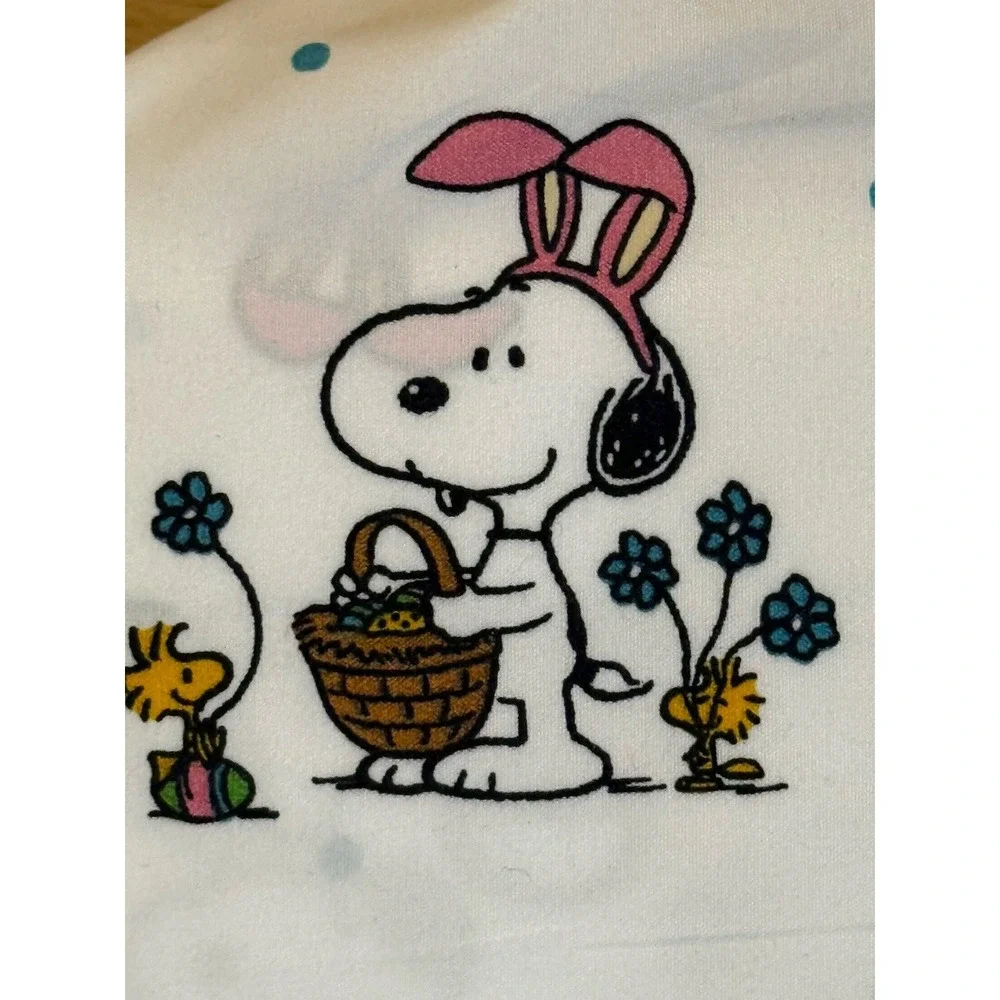 Peanuts Snoopy Easter Print Queen Sheet Set 4 Pc 100%‎ Polyester By Berkshire